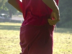 Xu Xin Xia - Gay Stud Masturbates in a Soccer Park