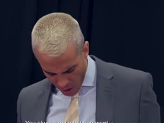 Executive stud disciplines employee with big cock banging