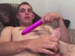 Nick Jacks Off With Sex Toys