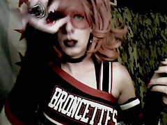 CD Goth Cheerleader Goes For It by VikkiCD16