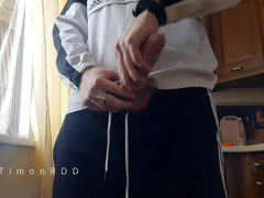 Rigid heterosexual guy pokes neighbor for unpaid debt