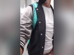 Jacking Off And Cumming With My Pants Down To My Ankles At The Chicago Airport Bathroom