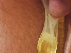 Pissing in a condom