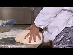 Chef fucking a dough