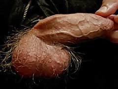 Veiny Cock hairy balls close up