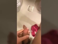 Young boy masturbate,place with his dick,showering