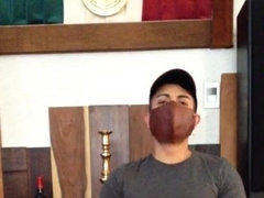 Muddy warm dude masturbates off ruthlessly in front of his stepbrother