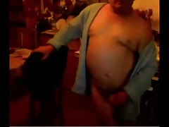 grandpa stroke on webcam