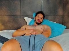 Big Guys Touching Dick In Bed Getting So Horny Colombian Boy Cant Stop To Stroke