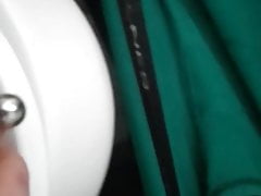 Masturbating my tiny plugged penis