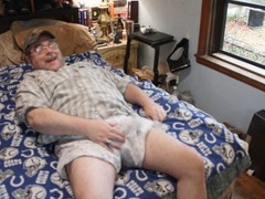 Ejaculation in briefs while watching me