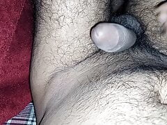 Hot sexy hairy boy with gaint panis masturbation
