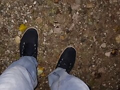 I had to pee while walking home, so I decided to just piss in my jeans! Chilly night + warm pee = steam!