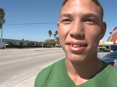 Watch this hot babe get her ass drilled hard and squirt