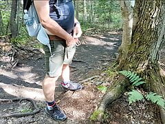 Taking a piss in the outdoors