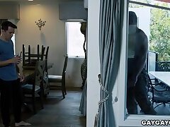 Cain manages to convince Isaac to let him in his house after he showed him his cock