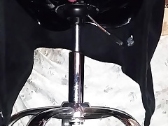 Horny chair fuck n cum