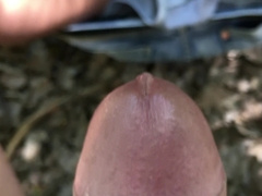 Close up filthy spunk-pump and filthy lingerie milking off