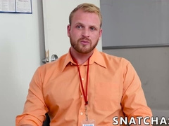 Office hunk rammed after an important meeting