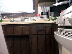 in the Kitchen Naked Making Supper - Love Being Naked All Around the House