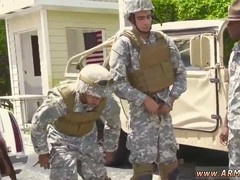 Gay soldier enjoys outdoor anal in uniform