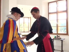 Horny priest makes big in the Vatican