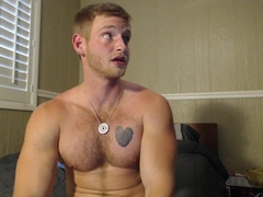 Muscle Blond Jackoff- See Part2 On