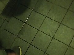 Cum in public toilet