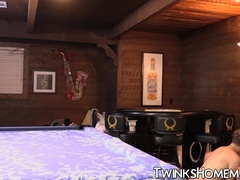 Youngster Max Rose Screwed Doggie-Style Without A Condom On Pool Table