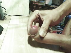 Long Uncut Cock Jerk Cum