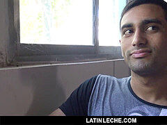 latinLeche - shy Latin straight boy barebacked on camera for money