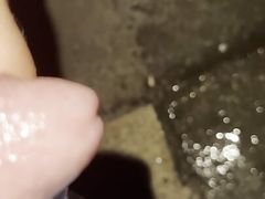 Pissing on public bench
