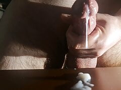 cumshot load after a long masturbation session