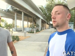 Watch this dude's tight ass get destroyed by a hot babe's big butt