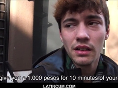 Ultra-Cute Young First-Timer Latino Lad Bang-Out For Cash POINT OF VIEW