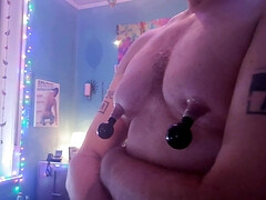 Again some tit pumping while wanking