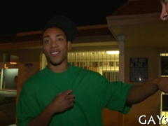 Interracial hardcore action with a Homo couple