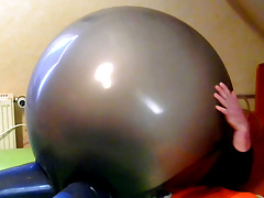 Latex Suit Belly Air Expansion #2