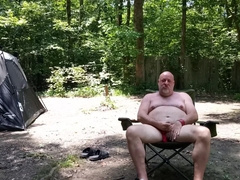 CAUGHT!! Hunk jacking in the forest gets a surprise guest and things fever up hasty!!