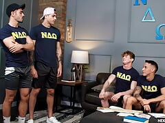 Hot Pledges Trick Sexy Fratboys In to Fucking