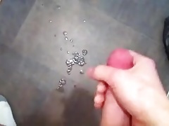 Spraying some cum.