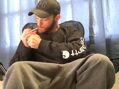 Enormous penis and great weed + money-shot ( smoke and stroke )