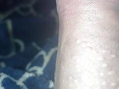 masturbating with a lot of desire and milk