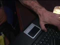 Police officer gets BJ from gimp