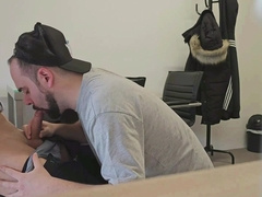 Straight Sales Man Tempted