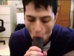 Big Black Cock Sucked by a Horny Amateur Dude 2