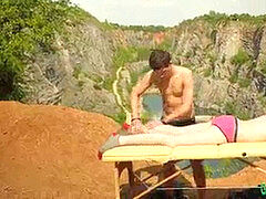 massaged teenage pounded raw