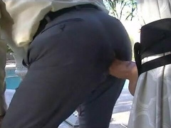 Daddy Rides Dildo in Dress Clothes