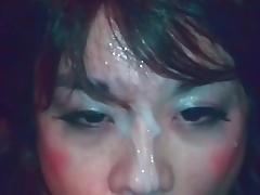 Asian CD sucking cock