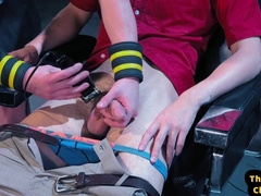 THE GOING KNUCKLE DEEP PUB - Lollipop taunted youngster fistfucked by his defined barber